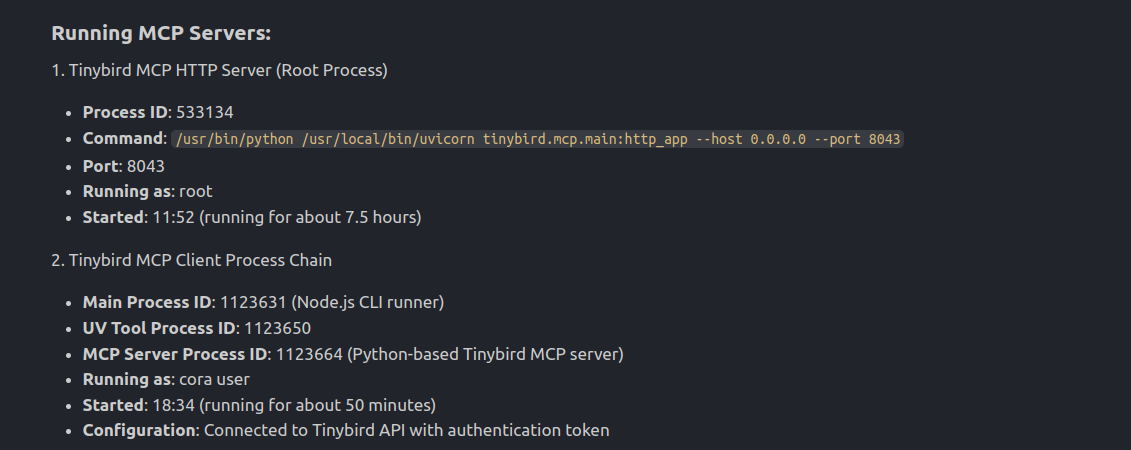 Vscode detect running MCP servers